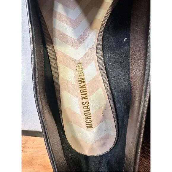 Nicholas Kirkwood Silver Leather Loafers - Size 36.5 (6.5) - Picture 3 of 10